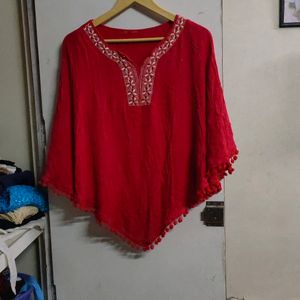 189Rs.Red Poncho