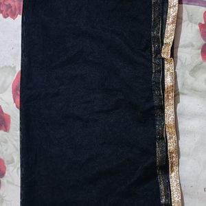 Black Net Dupatta