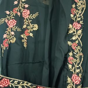 Black Ethnic Festive Wear Gown