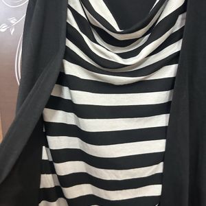 Stylish Black N White Top