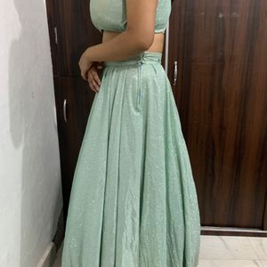 Sea Green Lehenga