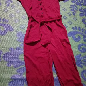 Maroon Jumpsuit