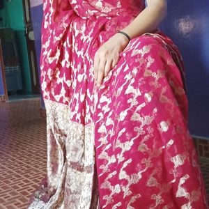 Red Banarasi Saree