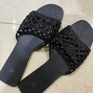 H&M Braided Slides.