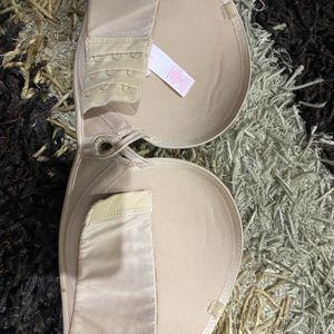 Beige Strapless Victoria Secrets Brazzer