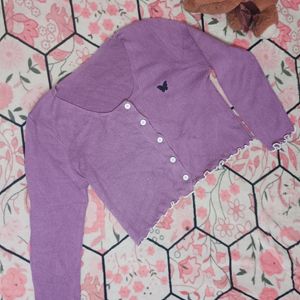 Cute Lavender 🪻 Top| Crop Top|Korean |Pinterest