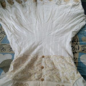 Gown With Shawl And Pant