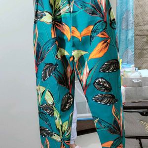 Tropical Print Trousers