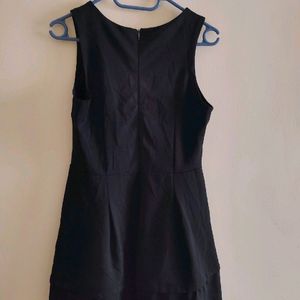 Black Fit And Flared Party Dress