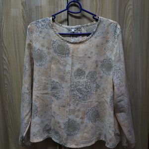 Soft Petals Vintage Print Blouse