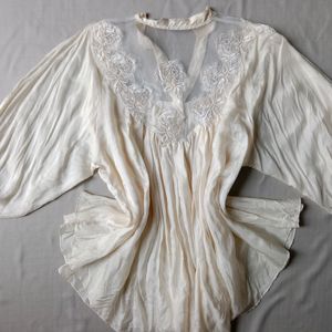 New Vintage Pinterest Embroidery Blouse