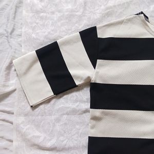 Striped Black And White Tshirt