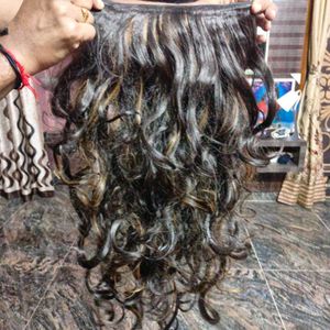 Brown Curly Hair Extension.