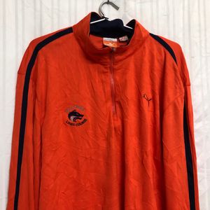 Puma Orange Long Sleeve T Shirt