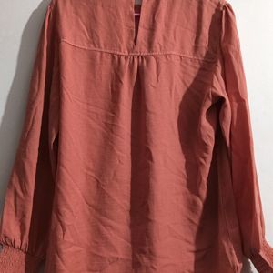 Rust Orange Casual Top