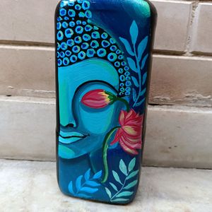 Hand-painted Buddha Painting On Glass Bottle