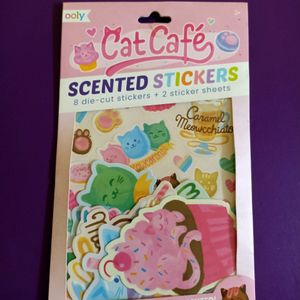 OOLY, Cat Cafe Scented Stickers New