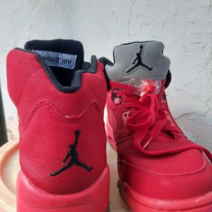 Premium Air Jordan Retro 5 Red