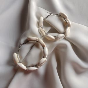 Sea Shell Hoops