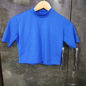 Half T Shirt Blue