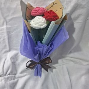 Crochet Rose Bouquet💐🌹