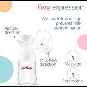 LuvLap Double Electric Breast Pump With Rechargeab