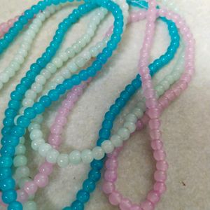 Glass Beads 3 String Size 6 Mm