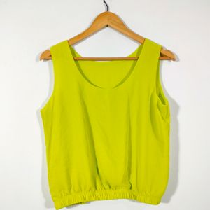 Lime Green Casual Top (Women's)