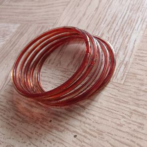 Maroon Bangle  5 Pieces