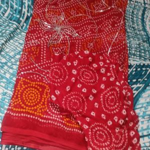 Chanderi Print Saree