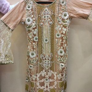 Peach Colour Designers Dress