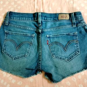 Combo Denim Shorts