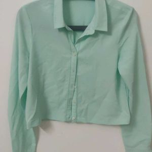 Mint Crop Shirt