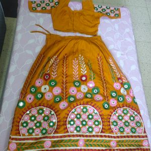 Lehnga Choli Mustard Colour