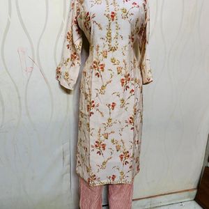 3 Pece Silk Suit Set