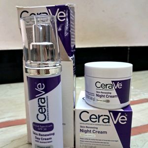 CeraVe Skin Renewing DayCream & NightCream