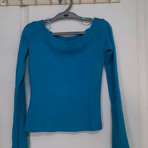 Blue Full Sleeves Top