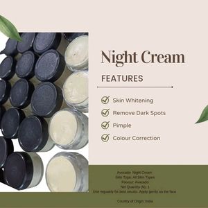Night cream Features