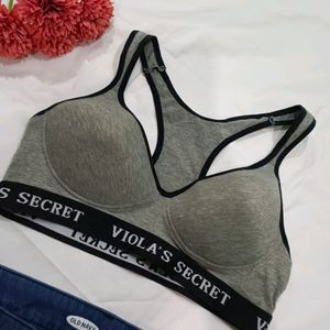 Branded Paded Sports Bra