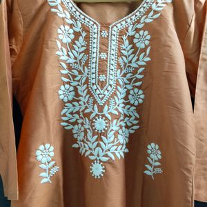 New Unused Combo Chikankari Embroidery Suit