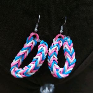 Multicolor Handmade Rubber Earings