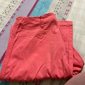 Forever-21 Bootcut Coral Pink Pants