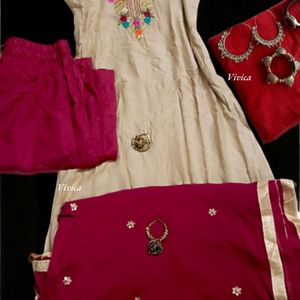 Kurta Pant Dupatta 3pc Set