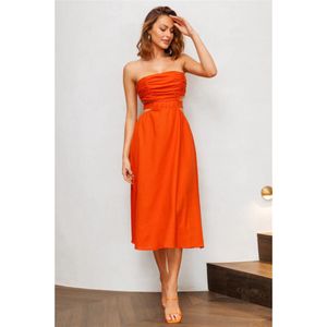 The Scorleo Ruz Cotton Strapless Dress