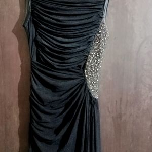 black net party gown