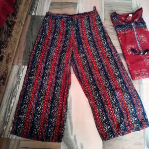 Beautiful Printed Maroon Kurta Set Size Issue