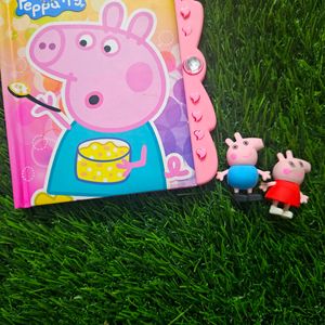 Peppa Pig Lock Diary For Kids🥰🩷 + Erasers 💌