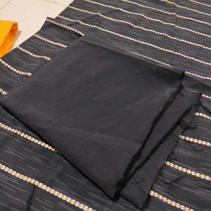 Black Khadi Cotton Suit Sale