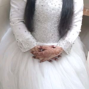 Full Diamond Work Christian Style Gown