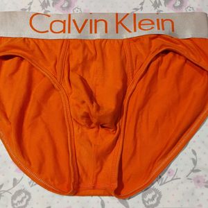 Orange Colour Calvin Klein Briefs